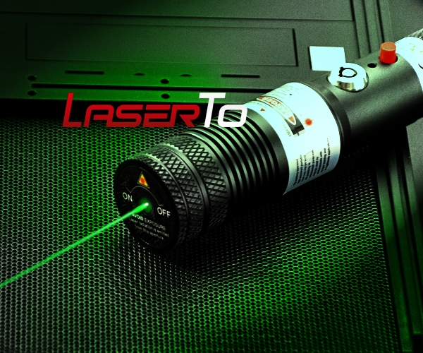 1000mW Tartarus Serie Fuoco Regolabile Puntatore Laser Verde